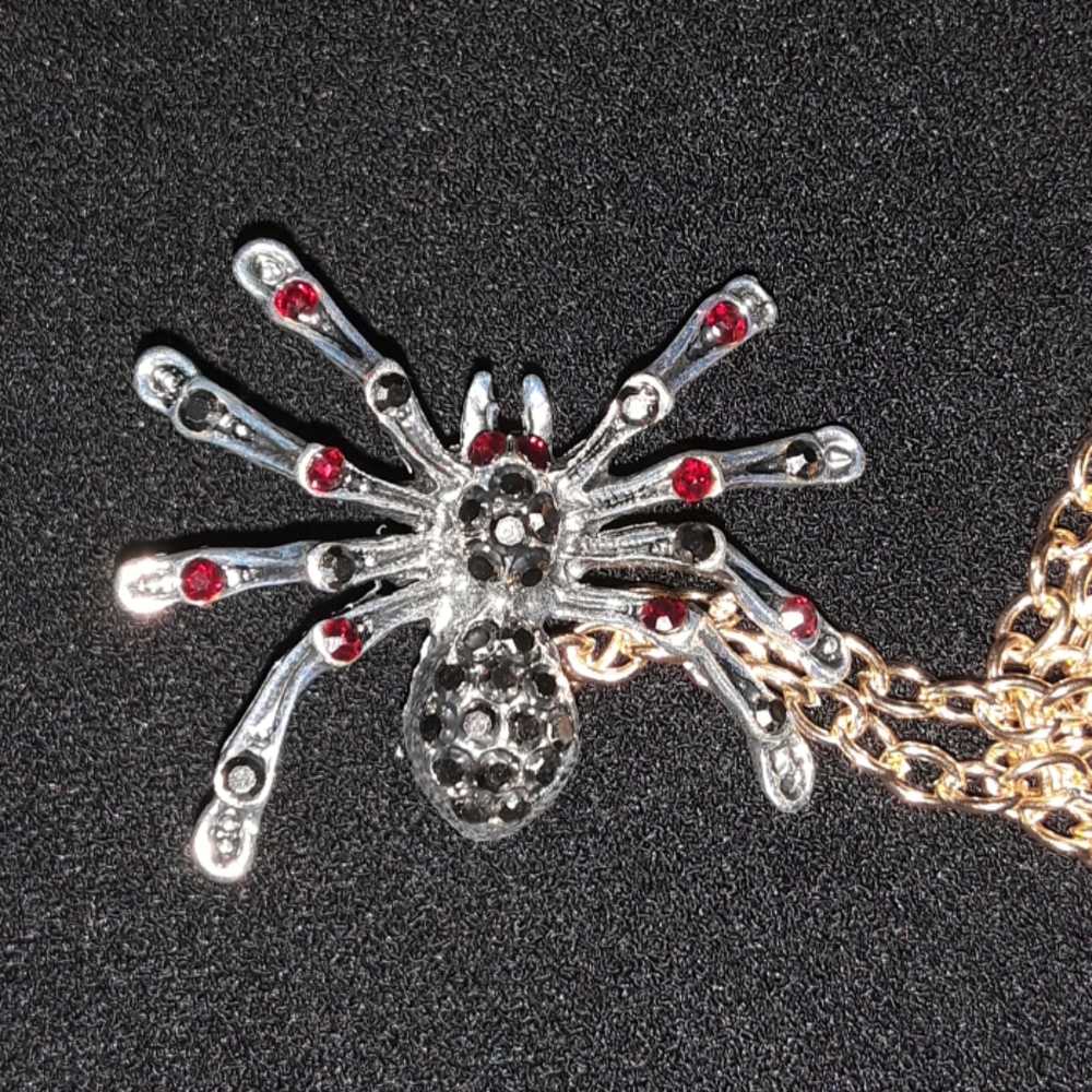SPIDER NECKLACE or BROOCH